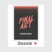 Final Art - vintage movie poster Sticker (Vel)