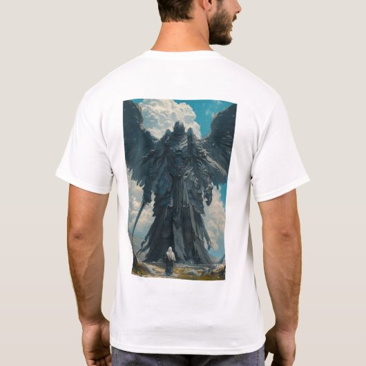 Final Boss Elder Scroll - Een kolossale zwarte rid T-shirt (Achterkant)