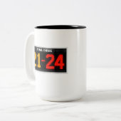 Final Drive Football Tweekleurige Koffiemok (Voorkant links)