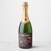 Final Fiesta Bachelorette Party Sparkling Wijnetiket (Voorkant)