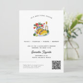 Final Fiesta Bachelorette Weekend Invitation Kaart (Staand voorkant)