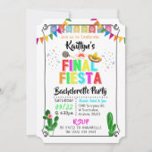 Final Fiesta Bachelorette Weekend Party Itinerary Kaart (Voorkant)