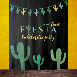 Final Fiesta Cactus Bachelorette Foto Achtergrond Wandkleed