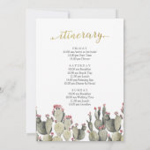 Final Fiesta Cactus Bachelorette Weekend Kaart (Achterkant)