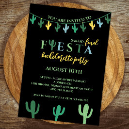 Final Fiesta Cactus Levendige vrijgezellenfeest Kaart