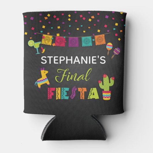 Final Fiesta Koelbox - Zwart Blikjeskoeler (Voorkant)