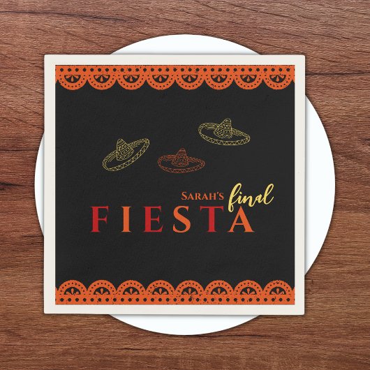 Final Fiesta Mexican Bachelorette Party Servet