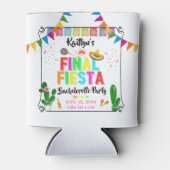 Final Fiesta Mexicana Bachelorette Party Favor Blikjeskoeler (Voorkant)