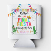Final Fiesta Mexicana Bachelorette Party Favor Blikjeskoeler (Achterkant)