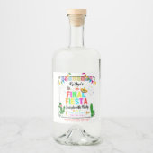 Final Fiesta Mexicana Bachelorette Party Likeurfles Etiket (Voorkant)