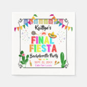 Final Fiesta Mexicana Bachelorette Party Servet (Voorkant)