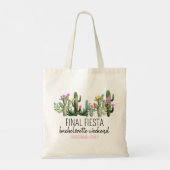 Final Fiesta Personalized Bachelorette Party Tote Bag (Achterkant)