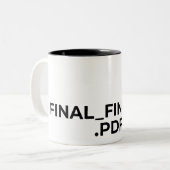 Final Final V2 PDF Funny Graphic Designer Mug Tweekleurige Koffiemok (Voorkant links)