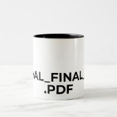 Final Final V2 PDF Funny Graphic Designer Mug Tweekleurige Koffiemok (Center)