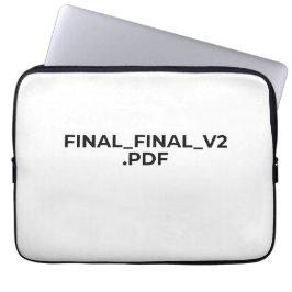 FINAL_FINAL_V2.PDF Grappige Minimalistische Laptop Sleeve