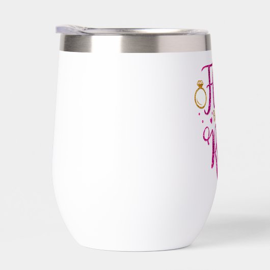 Final Fling Glitter Wine Tumbler (Rechts)
