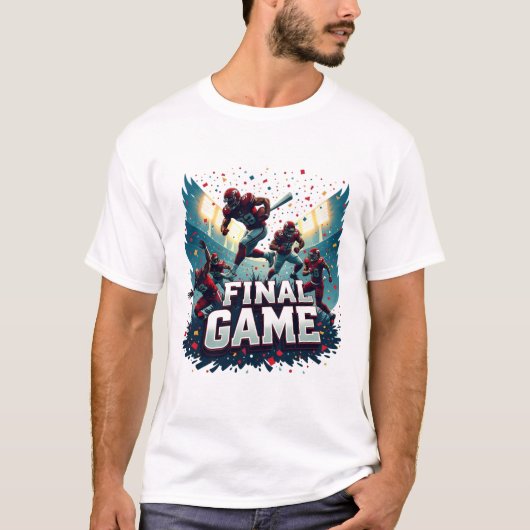 Final Game – Championship Football Action T-shirt (Voorkant)