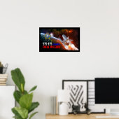 Final Mission Poster Space Shuttle Atlantis (Thuiskantoor)