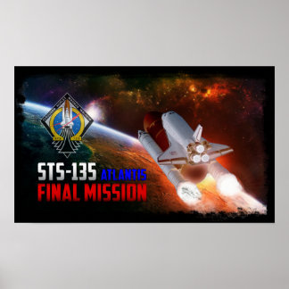 Final Mission Poster Space Shuttle Atlantis