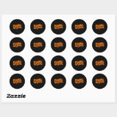 Final Spinal End of Treatment Cancer Awareness App Ronde Sticker (Vel)