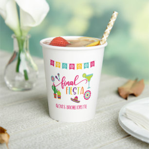 Finale Fiesta Bachelorette Party Paper Cup - WH Papieren Bekers
