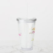 Finale Fiesta Neon Bachelorette Party Cup Tumbler Acryl Drinkbeker (Rechts)