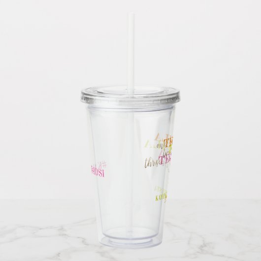Finale Fiesta Neon Bachelorette Party Cup Tumbler Acryl Drinkbeker (Rechts)