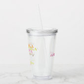 Finale Fiesta Neon Bachelorette Party Cup Tumbler Acryl Drinkbeker (Links)