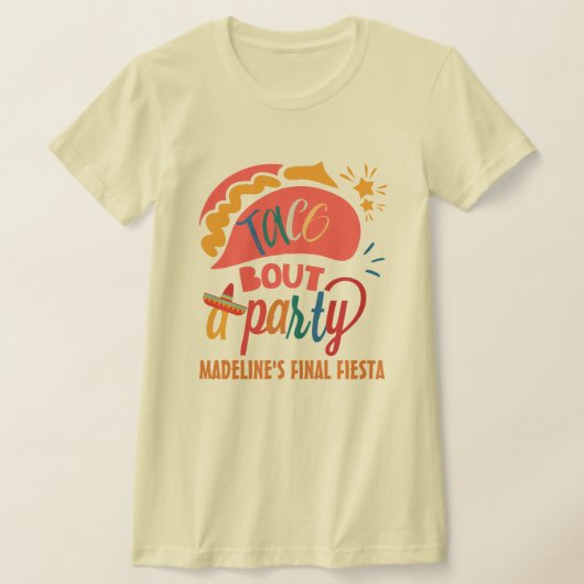 Finale partij Fiesta Mexico Bachelorette Taco Bout T-shirt (Laagn)