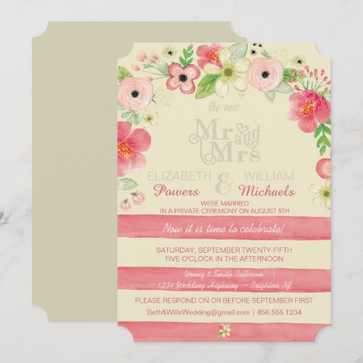  finale weddenschappen Uitnodiging (Voorkant / Achterkant)