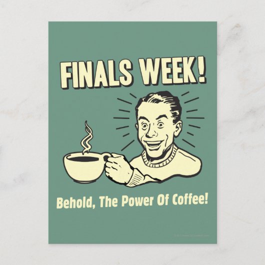 Finales Week: Bekijk de krachtenkoffie Briefkaart (Voorkant)