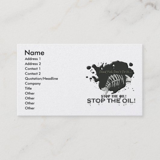 FINALFISHY2, Naam, Adres 1, Adres 2, Contac... Visitekaartje (Voorkant)