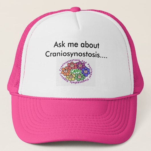 FinalLogo2, vraag me naar Craniosynostose.... Trucker Pet (Voorkant)