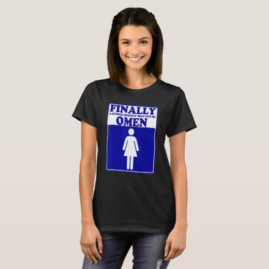 Finally A Gender Identity That Fits Me Omen Appare T-shirt (Voorkant volledig)