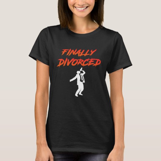 Finally Divorced Ex Husband Divorce Pary Men T-shirt (Voorkant)