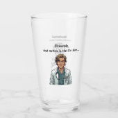 Finally Graduated Mug: Transparent Glass, Humorous Glas (Achterkant)