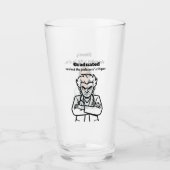 Finally Graduated Mug: Transparent Glass, Humorous Glas (Voorkant)