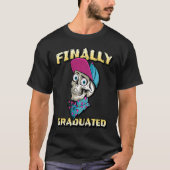 Finally graduated Skull graduation T-shirt (Voorkant)