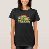 FINALLY MIDDLE SCHOOL STUDENT RETRO GROOVY T-SHIRT (Voorkant)