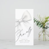 Finally Modern Bow Minimalist Bookmark Save The Date (Staand voorkant)