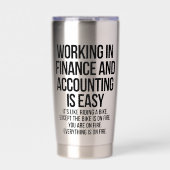 Finance and accounting geïsoleerde drinkbeker (Voorkant)