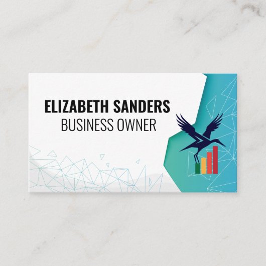 Finance Bird Logo | Bedrijfslogo Visitekaartje (Voorkant)