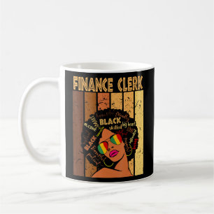 Finance Clerk Afro African American Black History Koffiemok