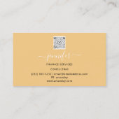 Finance Consulting Broker Accountant Bitcoins Roos Visitekaartje (Achterkant)