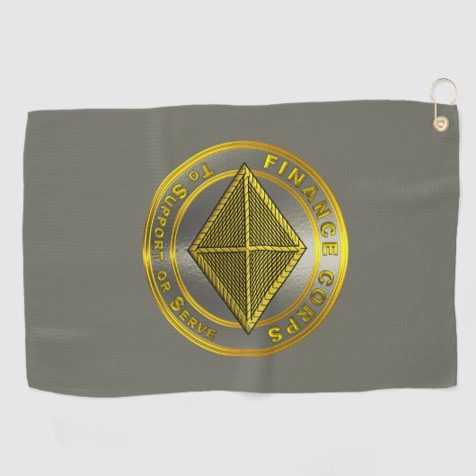 Finance Corps Golfhanddoek (Horizontaal)