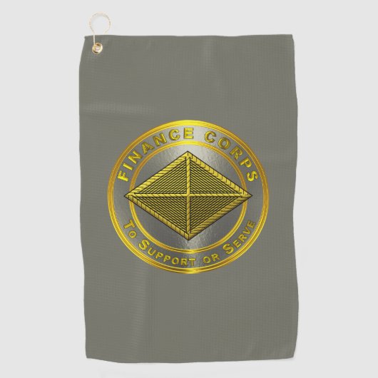 Finance Corps Golfhanddoek (Voorkant)