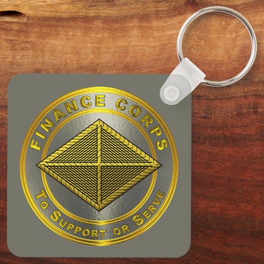 Finance Corps Sleutelhanger (Achterkant)