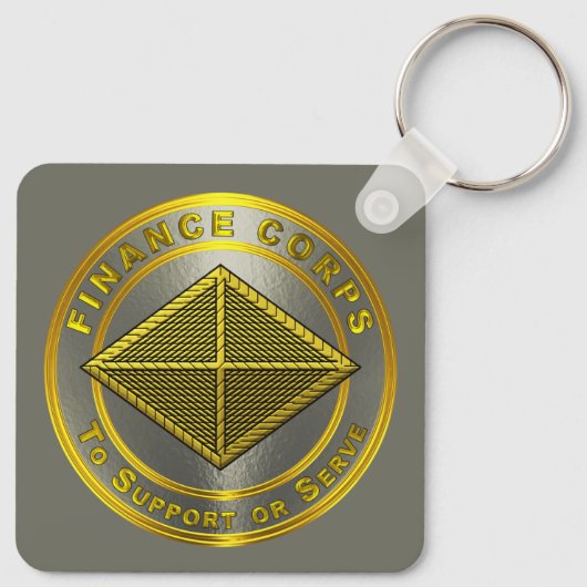 Finance Corps Sleutelhanger (Achterkant)