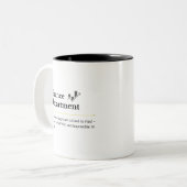 Finance Department Personalized Mug Tweekleurige Koffiemok (Voorkant links)