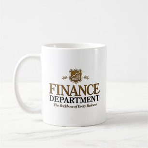 Finance Dept. Aangepaste naam Koffiemok